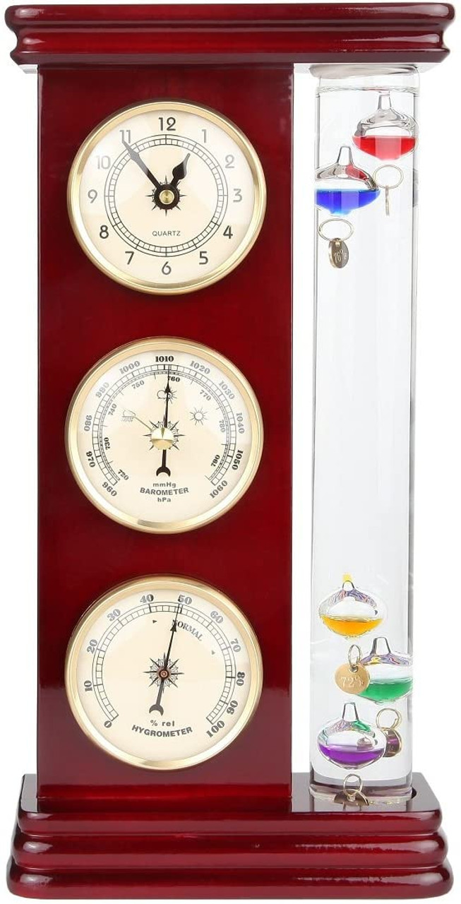  Barometer Thermometer Hygrometer,3 in 1 Analog Weather