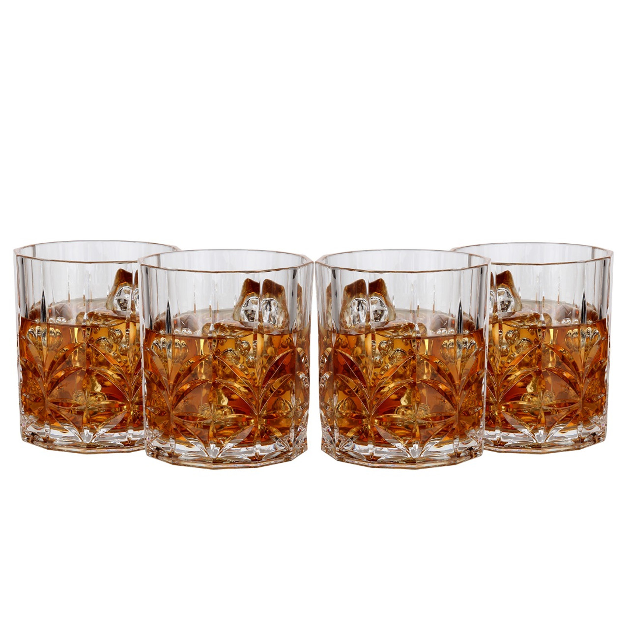 Lily's Home Unbreakable Poolside Acrylic Stemless Wine Glasses and Water  Tumblers, Made of Shatterproof Plastic and Ideal for Indoor and Outdoor  Use