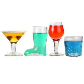 Lily's Home Mini Cocktail Glasses Shot Glasses, Novelty Designs Make this Set the a Gift of Any Bartender. Set of 4