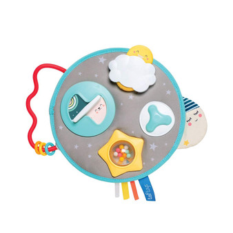 Taf Toys Mini Moon Activity Center for Babies. Baby’s Activity & Entertaining take-Along Center. Soft Colors to Keep Baby Calm, Plenty of Fun Activities That aid to Develop Baby’s Motor Skills.