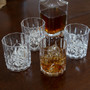 Lily's Home Unbreakable Acrylic Double Old Fashioned Whiskey Tumblers, Premium Glasses are Shatterproof and Ideal for Indoor or Outdoor Use, Reusable, Crystal Clear (13 Oz. Each, Set of 4)