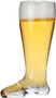 Lily's Home Das Boot Oktoberfest Beer Stein Glass, Great for Restaurants, Beer Gardens, and Parties or as a Funny Bachelor Party Gift, Jackboot Style, (1 Liter Capacity, 9.8" H x 3.9" W x 5.7" D)