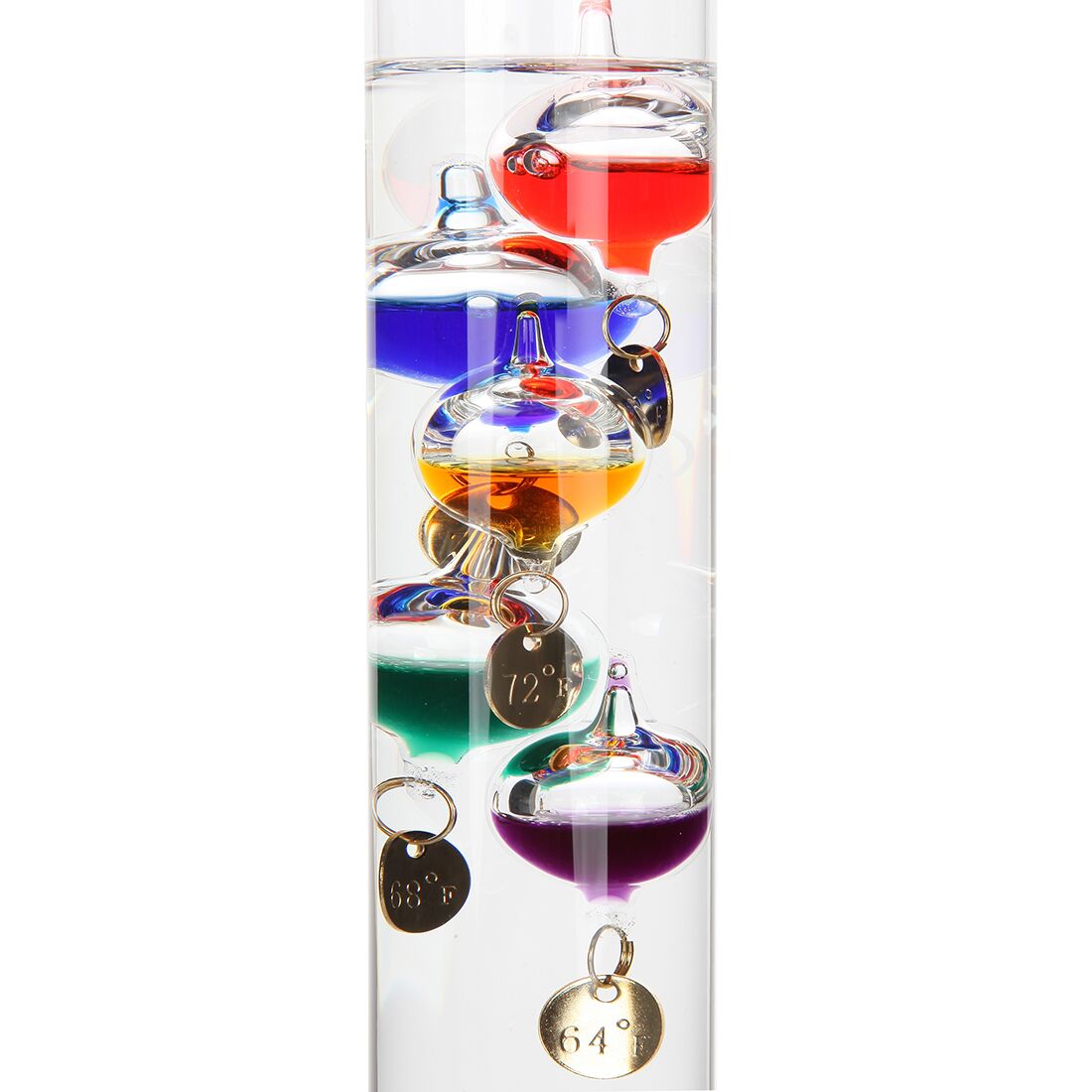 Lily's Home Analog Weather Station, with Galileo Thermometer, Glass  Barometer, and Analog Hygrometer, 5 Multi-Colored Spheres (10.5 in x 12 in)