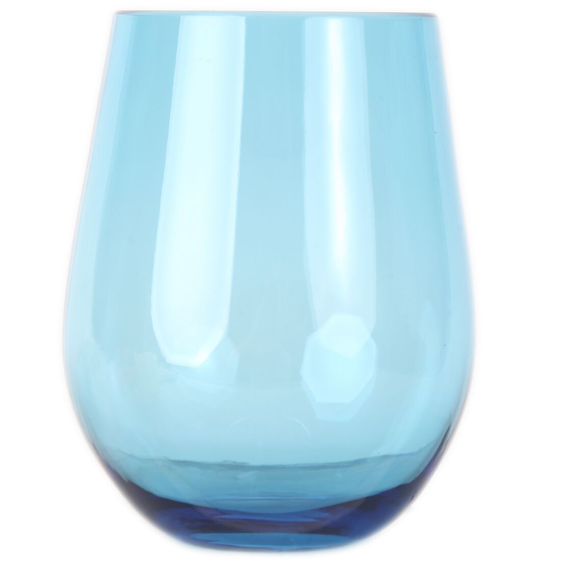 Blue Acrylic Stemless Wine Glass - Aisle Society