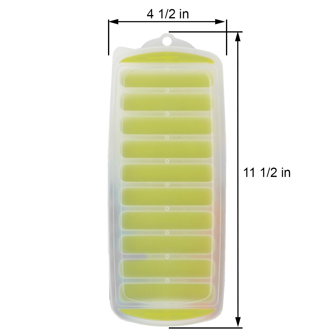 Lily's Home Silicone Narrow Ice Stick Cube Trays with Easy Push and Pop Out  Material, Ideal for Sports and Water Bottles, Assorted Bright Colors (11 x  4 1/2 x 1, Set of 3)