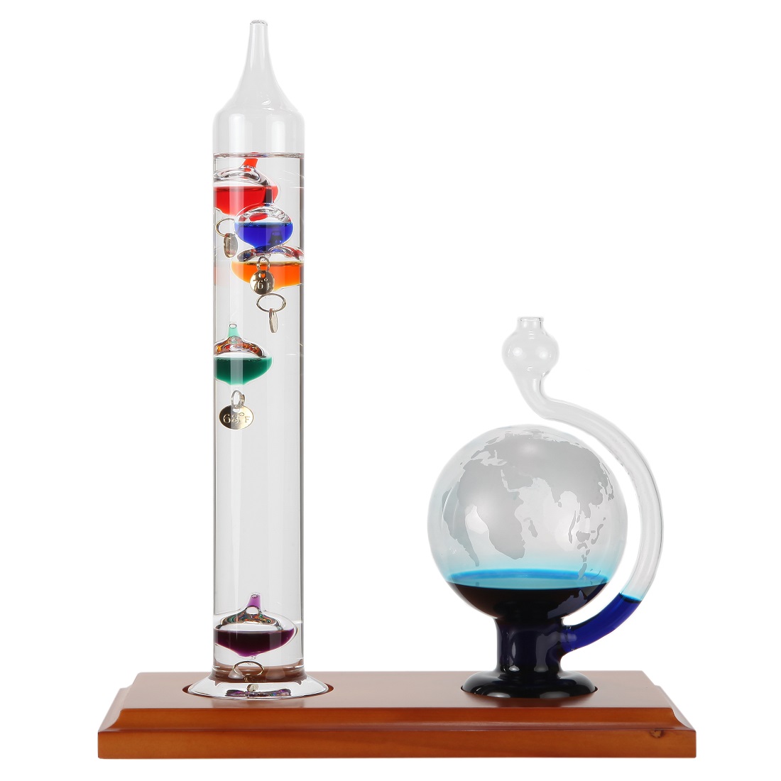 Galileo Glass Indoor Thermometer 11 Inch
