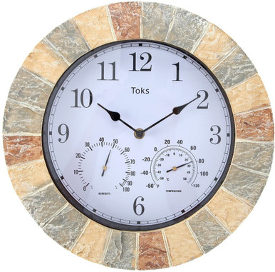 Decorative Outdoor Wall Clock Weather Station