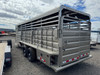GR Trailers 2027 82"X24' Stock Combo Trailer | 6'8X24 STOCK COMBO, SMOOTH RUBBER FLOOR, 4' DOUBLE DOOR STRAIGHT TACK, SWING SADDLE RACK, 48" ESCAPE 14K