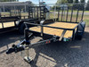 Raw Maxx Trailers 2027 UTX 77"X12' Utility Trailer | Tandem Axle, 2" ROUND TUBE RAIL, 4' GATE, 8 PLY TIRES, 7K