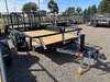 Raw Maxx Trailers 2027 UTX 77"X12' Utility Trailer | Tandem Axle, 2" ROUND TUBE RAIL, 4' GATE, 8 PLY TIRES, 7K