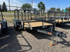 Raw Maxx Trailers 2027 UTX 77"X12' Utility Trailer | Tandem Axle, 2" ROUND TUBE RAIL, DOVE/4' GATE, 8 PLY TIRES, 7K