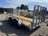 Raw Maxx Trailers 2027 UTX 83"X14' Utility Trailer | Tandem Axle, 2" ROUND TUBE RAIL, 4' GATE, 8 PLY TIRES 7K