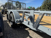 Raw Maxx Trailers 2027 UTX 83"X14' Utility Trailer | Tandem Axle, 2" ROUND TUBE RAIL, 4' GATE, 8 PLY TIRES 7K