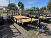 Raw Maxx Trailers 2027 UTX 83"X16' Utility Trailer | Tandem Axle, 2" ROUND TUBE RAIL, 4' GATE WITH DOVETAIL, 8 PLY TIRES 7K