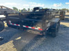 P.J. Trailers 2027 D7 83"X14' Scissor Dump Trailer | Tandem Axle 14K, 6" Channel, 24" Sides, Spreader Gate, Scissor Lift, Tarp Kit, Slide In Ramps