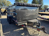 P.J. Trailers 2027 D7 83"X14' Scissor Dump Trailer | Tandem Axle 14K, 6" Channel, 48" Sides, Spreader Gate, Scissor Lift, Tarp Kit, Slide In Ramps
