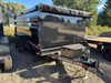 P.J. Trailers 2027 D7 83"X14' Scissor Dump Trailer | Tandem Axle 14K, 6" Channel, 48" Sides, Spreader Gate, Scissor Lift, Tarp Kit, Slide In Ramps