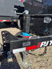 P.J. Trailers 2027 D7 83"X14' Scissor Dump Trailer | Tandem Axle 14K, 6" Channel, 48" Sides, Spreader Gate, Scissor Lift, Tarp Kit, Slide In Ramps