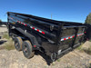 P.J. Trailers 2027 DE 83"X16' Low Profile Dump Trailer | Tandem Axle 20K, 10K MANUAL JACKS, Scissor Lift, 7ga Floor, Tarp Kit, Slide In Ramps, Torsion Axles