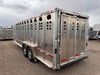 Wilson Trailers 2027 Punchside 84"X24' Stock Trailer | Tandem Axle 16K, Tie Loops Inside and out, Running Boards