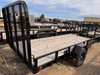 P.J. Trailers 2025 U7 77"X14' Utility Trailer | Single Axle, Rear Rampgate, ATV Side Load Ramps