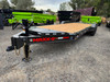 Maxx-D Trailers 2027 EHX 83"X24' Car Hauler Trailer | Tandem Axle 17.5K, I BEAM , INEGRATED TONGUE BOX, 4' DOVE W/ MINI MAXX RAMPS, HD FENDERS