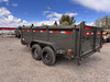 Maxx-D Trailers 2027 DTX 83"X14' Telescopic Dump Trailer | Tandem Axle 15.6K, 36" Sides, Wireless Remote, 8" I-Beam Frame, Tarp Kit, Slide In Ramps, Spreader Gate