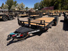 P.J. Trailers 2027 T6 83"X20' Car Hauler Gravity Tilt Trailer | Tandem Axle 14K, 16' Tilt Deck, 4' Stationary, Fork Holders, Torsion Axles, Locking Lid, Bolt On Steel Fenders