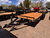P.J. Trailers 2026 CE 18' Car Hauler Trailer | Tandem Axle 10K, Dovetail, Slide In Ramps, Rear Support Jacks, Bolt On Steel Fenders