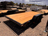 P.J. Trailers 2026 C4 16' Car Hauler Trailer | Tandem Axle 7K, Flatdeck, Slide In Ramps, Bolt On Diamond Plate Steel Fenders