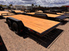 P.J. Trailers 2026 C4 16' Car Hauler Trailer | Tandem Axle 7K, Flatdeck, Slide In Ramps, Bolt On Diamond Plate Steel Fenders