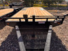 P.J. Trailers 2027 F8 20' Deckover Flatbed | Tandem Axle 10K, Extended Tongue, Open Storage Tray, Slide In Ramps, Straight Deck