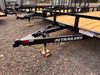 P.J. Trailers 2026 U7 77"X14' Utility Trailer | Single Axle 2.995K, 4' Spring Assisted Rampgate, ATV Side Load Ramps, Diamond Plate Steel Fenders, Ready Rail Channel Top Rails