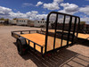 P.J. Trailers 2026 U8 83"X12' Utility Trailer | Single Axle 2.995K, 4' Spring Assisted Rampgate, ATV Side Load Ramps, Diamond Plate Steel Fenders, Ready Rail Channel Top Rails