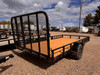 P.J. Trailers 2026 U8 83"X14' Utility Trailer | Single Axle 2.995K, 4' Spring Assisted Rampgate, ATV Side Load Ramps, Diamond Plate Steel Fenders, Ready Rail Channel Top Rails