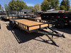 P.J. Trailers 2027 UL 83"X18' Utility Trailer | Tandem Axle 7K, 4' Rear Rampgate, ATV Side Load Ramps, Diamond Plate Steel Fenders, Ready Rail Channel Top Rails