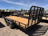 P.J. Trailers 2027 UL 83"X18' Utility Trailer | Tandem Axle 7K, 4' Rear Rampgate, ATV Side Load Ramps, Diamond Plate Steel Fenders, Ready Rail Channel Top Rails