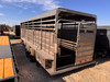 GR Trailers 2026 80"X24' Stock Trailers | Tandem Axle 14K, Rubber Floor, Side Escape Door, Dual Divider Gate, Swing Slide Combo Gate