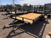 P.J. Trailers 2026 U8 83"X14' Utility Trailer | Single Axle 3.5K, ATV Side Ramps, Steel Diamond Plate Fenders 4" Spring Assisted Rar Rampgate
