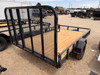 P.J. Trailers 2027 U8 83"X12' Utility Trailer | Single Axle, Rear Rampgate, ATV Side Load Ramps