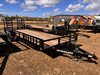 P.J. Trailers 2025 UL 83"X22' Utility Trailer | Tandem Axle 7K, HD Rampgate, Diamond Plate Fenders, Square Tube Rails, 12" OC Crossmembers, Dovetail