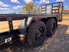 P.J. Trailers 2025 UL 83"X22' Utility Trailer | Tandem Axle 7K, HD Rampgate, Diamond Plate Fenders, Square Tube Rails, 12" OC Crossmembers, Dovetail