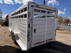 Trails West Trailers 2024 SANTA FE SUPER TACK 24' Stock Combo Trailer | Tandem Axle 18.667K, Convenience Package, Rear Slider