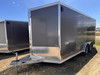 Alcom Trailers 2023 STEALTH 90"X18' V-Nose Cargo Trailer | Tandem Axle 7K, 7' Tall, Luan Interior, Passenger Side Access Door