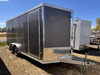Alcom Trailers 2023 STEALTH 90"X18' V-Nose Cargo Trailer | Tandem Axle 7K, 7' Tall, Luan Interior, Passenger Side Access Door