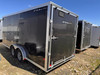 Alcom Trailers 2023 STEALTH 90"X18' V-Nose Cargo Trailer | Tandem Axle 7K, 7' Tall, Luan Interior, Passenger Side Access Door