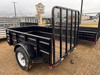 GR Trailers 2024 60"X8' Landscape Utility Trailer | Single Axle, 2' Solid Sides Rampgate