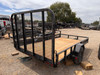 P.J. Trailers 2027 U7 924"X12' Utility Trailer | Single Axle, Rear Rampgate, ATV Side Load Ramps