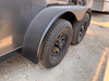 Charmac Trailers 2027 Stealth 84"X14' V-Nose Cargo Trailer | Tandem Axle 7K, Rear Spoiler, Rear Door Ramp, Black Tread Plate