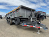 Diamond C Trailers LPT207 82"X16' Telescopic Dump Trailer | 14 ply Tires, Solar Recharging, 32" Sides With Boards, Spare Tire, 2 Speed Jack